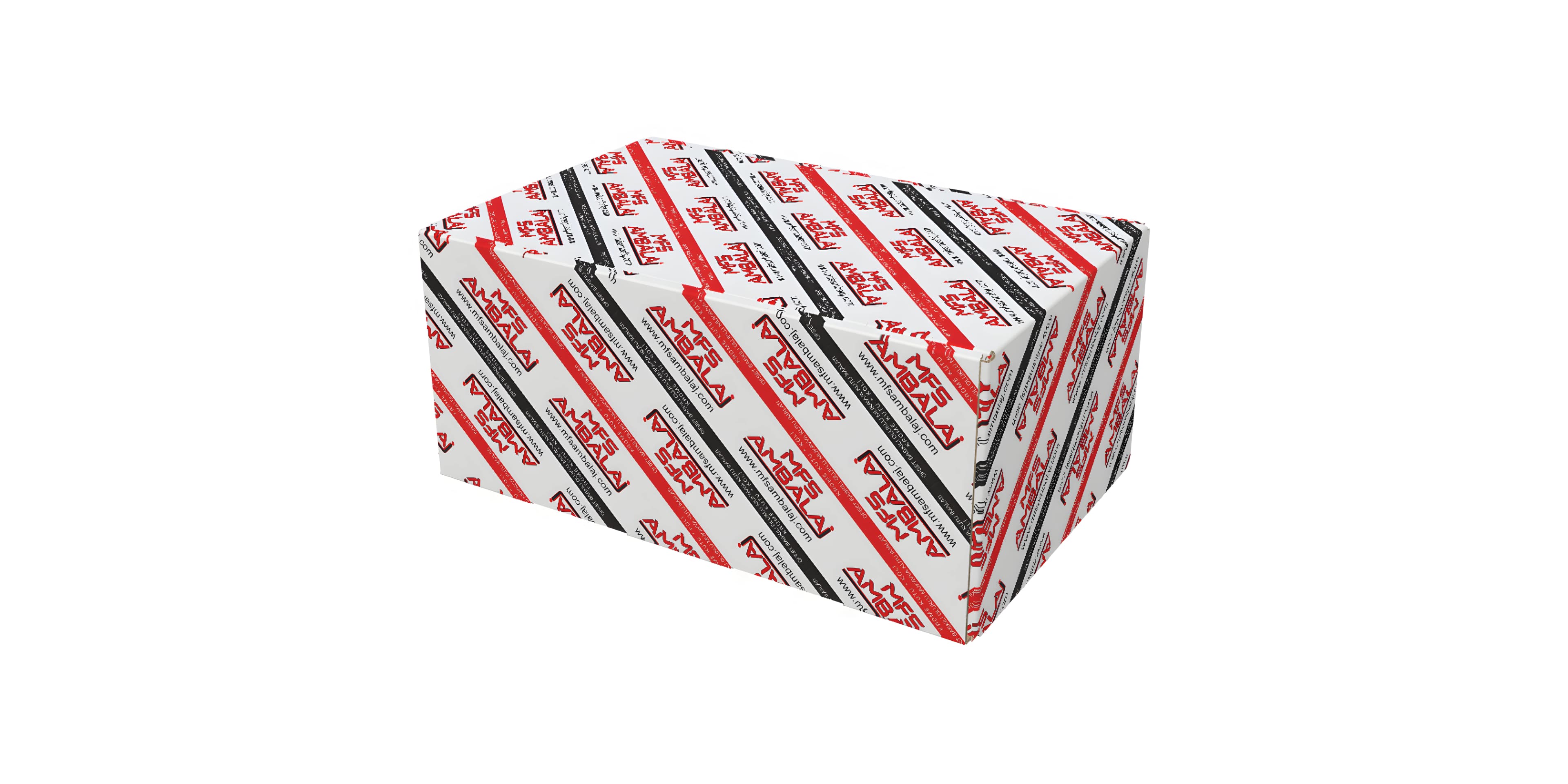 MFS Ambalaj — corrugated SKU, brand red